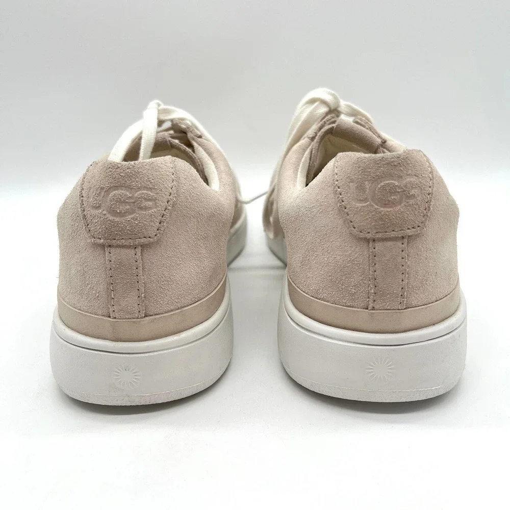 UGG South Bay Sneakers Mens 9 Beige Vream Low Top Suede Trainer Casual Lace Up